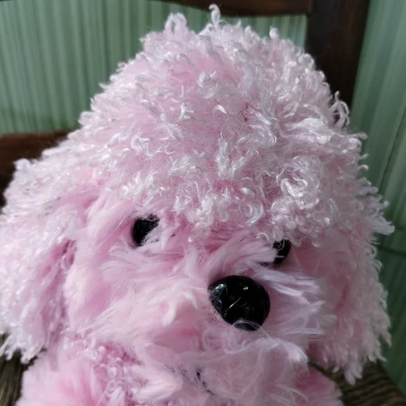 ∆Pink Poodle Dog Puppy Plush Stuffed Animal 12" Rinco Floppy - Picture 4 of 10
